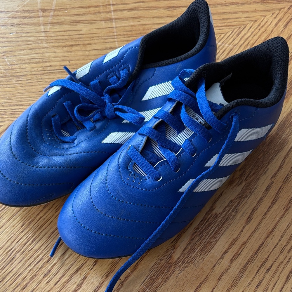 Adidas Blue Cleats with White Accents
